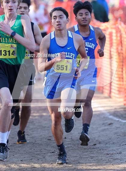 Thumbnail 1 in CIF State Cross Country Championships (Boys D4 Race) photogallery.