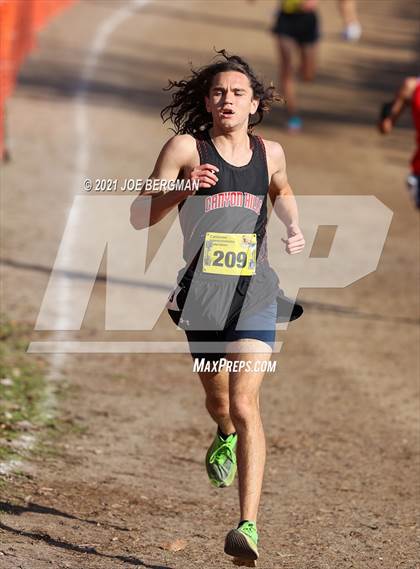 Thumbnail 1 in CIF State Cross Country Championships (Boys D4 Race) photogallery.