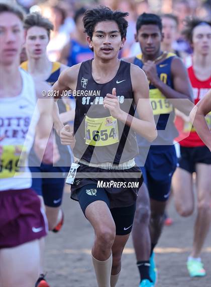 Thumbnail 1 in CIF State Cross Country Championships (Boys D4 Race) photogallery.