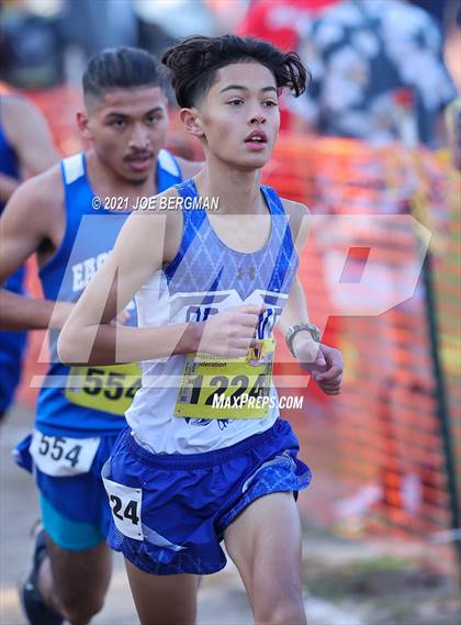 Thumbnail 2 in CIF State Cross Country Championships (Boys D4 Race) photogallery.
