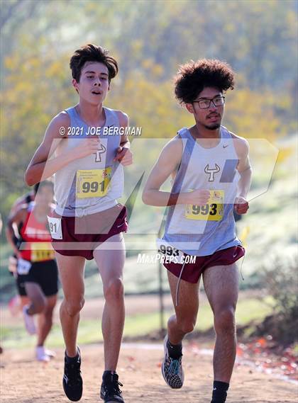 Thumbnail 1 in CIF State Cross Country Championships (Boys D4 Race) photogallery.