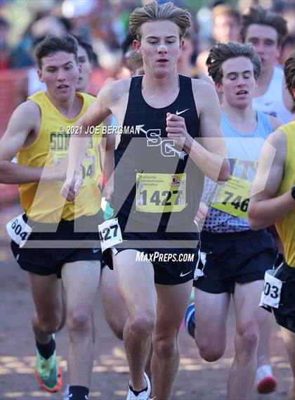 Thumbnail 1 in CIF State Cross Country Championships (Boys D4 Race) photogallery.