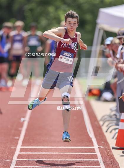 Thumbnail 1 in Class 2 Triple Jump (MSHSAA State Championship) photogallery.