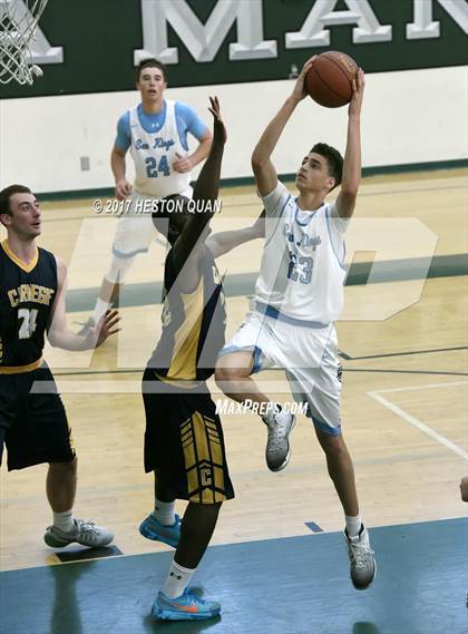 Thumbnail 2 in Corona del Mar vs. Carnegie Schools-Riverside (Coach Mike's Long Shot Challenge) photogallery.