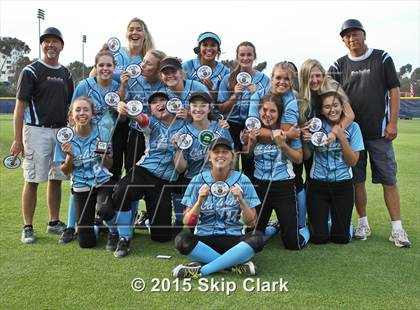 Thumbnail 2 in Calvary Christian Academy vs. Calvin Christian (CIF SS D5 Final) photogallery.