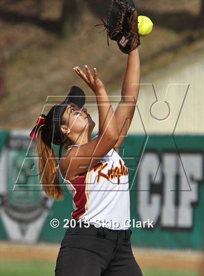 Thumbnail 3 in Calvary Christian Academy vs. Calvin Christian (CIF SS D5 Final) photogallery.