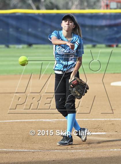 Thumbnail 2 in Calvary Christian Academy vs. Calvin Christian (CIF SS D5 Final) photogallery.