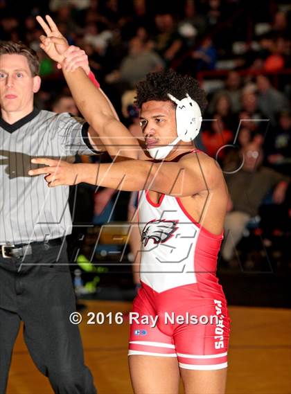 Thumbnail 1 in NYSPHSAA Championships (Division I Finals 145-285 Lbs) photogallery.