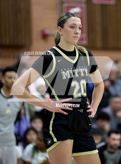 Thumbnail 1 in Archbishop Mitty vs. Ontario Christian (Sabrina Ionescu Showcase) photogallery.