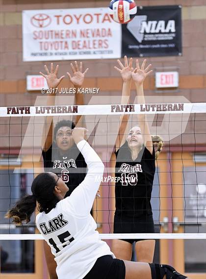 Thumbnail 1 in Clark vs. Faith Lutheran photogallery.