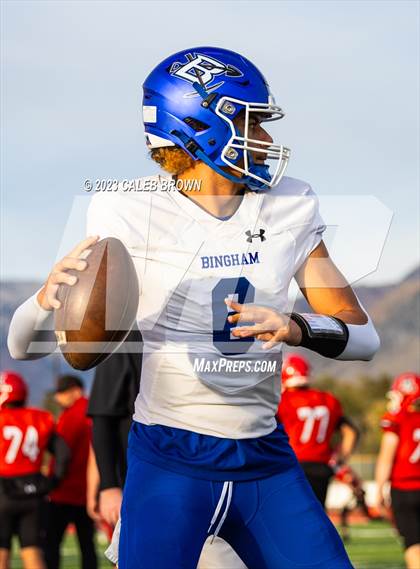 Thumbnail 3 in American Fork vs. Bingham (UHSAA 6A Quaterfinal) photogallery.