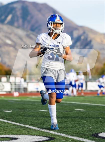 Thumbnail 1 in American Fork vs. Bingham (UHSAA 6A Quaterfinal) photogallery.