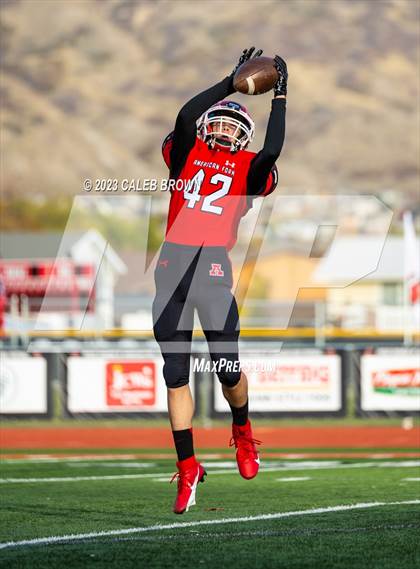 Thumbnail 2 in American Fork vs. Bingham (UHSAA 6A Quaterfinal) photogallery.