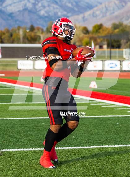 Thumbnail 1 in American Fork vs. Bingham (UHSAA 6A Quaterfinal) photogallery.