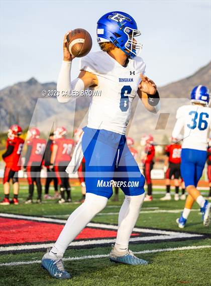 Thumbnail 2 in American Fork vs. Bingham (UHSAA 6A Quaterfinal) photogallery.