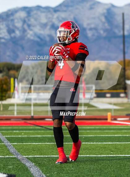 Thumbnail 2 in American Fork vs. Bingham (UHSAA 6A Quaterfinal) photogallery.