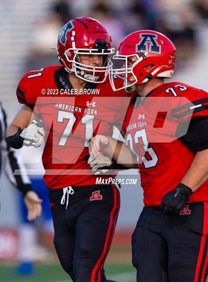 Thumbnail 2 in American Fork vs. Bingham (UHSAA 6A Quaterfinal) photogallery.