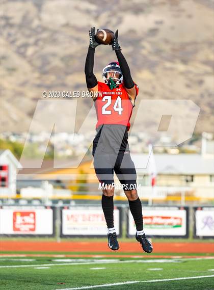Thumbnail 3 in American Fork vs. Bingham (UHSAA 6A Quaterfinal) photogallery.