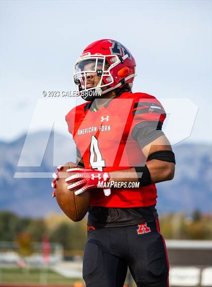 Thumbnail 1 in American Fork vs. Bingham (UHSAA 6A Quaterfinal) photogallery.