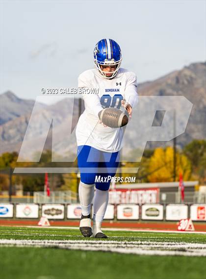 Thumbnail 2 in American Fork vs. Bingham (UHSAA 6A Quaterfinal) photogallery.