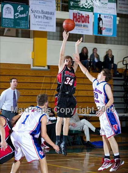 Thumbnail 1 in San Marcos vs Troy (Santa Barbara Holiday Classic) photogallery.