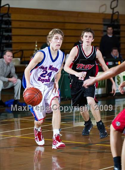 Thumbnail 2 in San Marcos vs Troy (Santa Barbara Holiday Classic) photogallery.