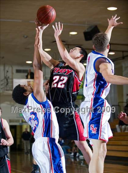 Thumbnail 1 in San Marcos vs Troy (Santa Barbara Holiday Classic) photogallery.