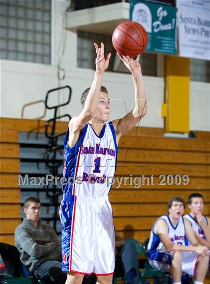 Thumbnail 3 in San Marcos vs Troy (Santa Barbara Holiday Classic) photogallery.