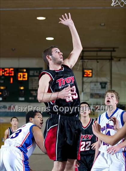 Thumbnail 2 in San Marcos vs Troy (Santa Barbara Holiday Classic) photogallery.