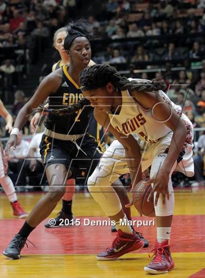 Thumbnail 3 in Clovis West vs. Edison (CIF Central - D1 Girls Final) photogallery.