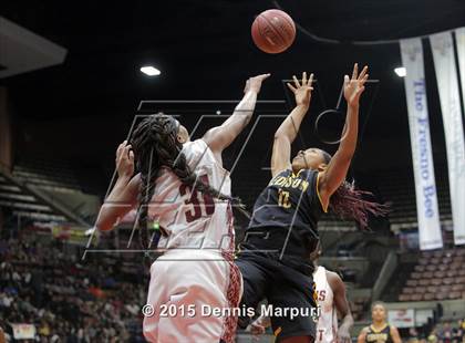 Thumbnail 3 in Clovis West vs. Edison (CIF Central - D1 Girls Final) photogallery.