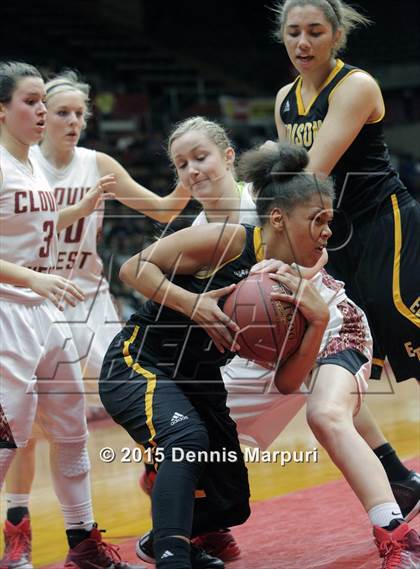 Thumbnail 2 in Clovis West vs. Edison (CIF Central - D1 Girls Final) photogallery.