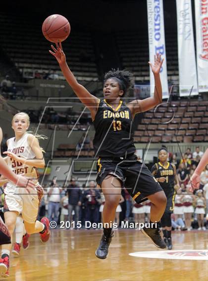 Thumbnail 2 in Clovis West vs. Edison (CIF Central - D1 Girls Final) photogallery.