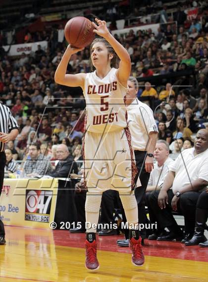 Thumbnail 3 in Clovis West vs. Edison (CIF Central - D1 Girls Final) photogallery.
