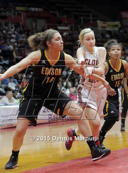 Thumbnail 2 in Clovis West vs. Edison (CIF Central - D1 Girls Final) photogallery.