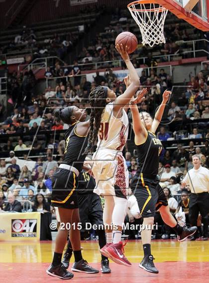 Thumbnail 1 in Clovis West vs. Edison (CIF Central - D1 Girls Final) photogallery.