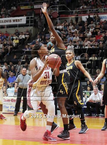 Thumbnail 3 in Clovis West vs. Edison (CIF Central - D1 Girls Final) photogallery.