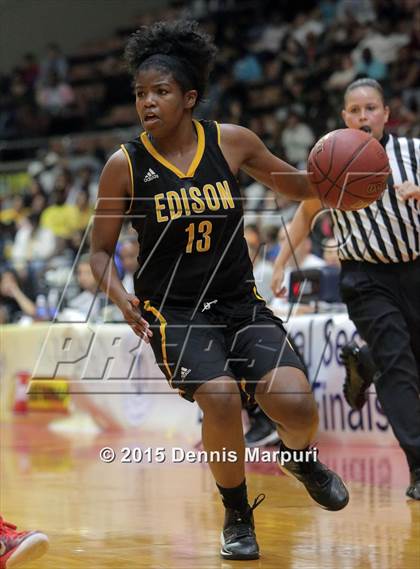 Thumbnail 3 in Clovis West vs. Edison (CIF Central - D1 Girls Final) photogallery.