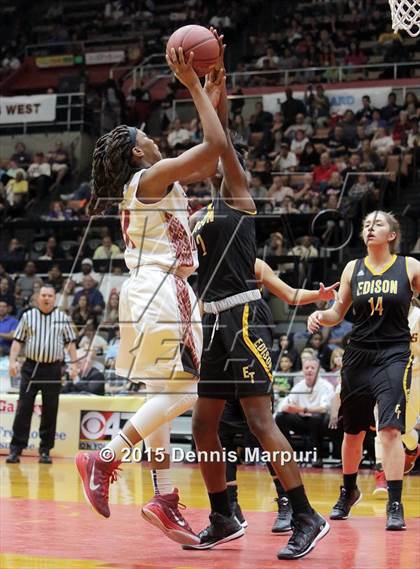 Thumbnail 1 in Clovis West vs. Edison (CIF Central - D1 Girls Final) photogallery.