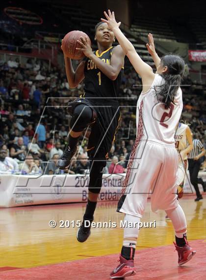 Thumbnail 3 in Clovis West vs. Edison (CIF Central - D1 Girls Final) photogallery.