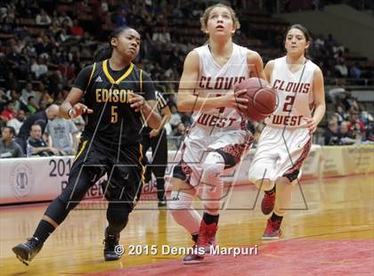 Thumbnail 3 in Clovis West vs. Edison (CIF Central - D1 Girls Final) photogallery.