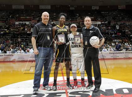Thumbnail 1 in Clovis West vs. Edison (CIF Central - D1 Girls Final) photogallery.