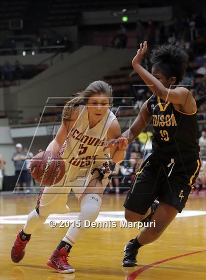 Thumbnail 2 in Clovis West vs. Edison (CIF Central - D1 Girls Final) photogallery.