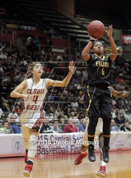 Thumbnail 2 in Clovis West vs. Edison (CIF Central - D1 Girls Final) photogallery.