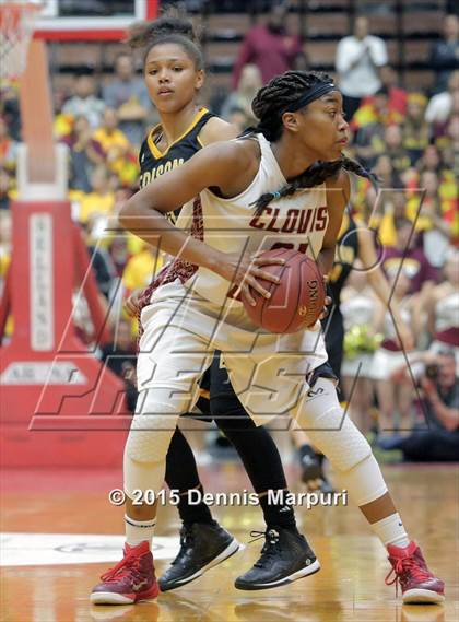 Thumbnail 2 in Clovis West vs. Edison (CIF Central - D1 Girls Final) photogallery.