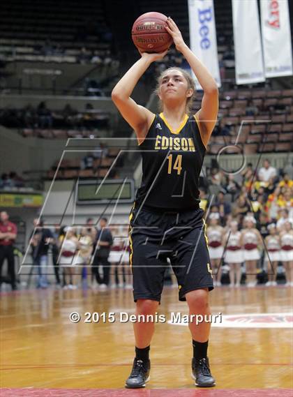 Thumbnail 2 in Clovis West vs. Edison (CIF Central - D1 Girls Final) photogallery.