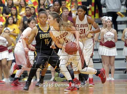 Thumbnail 3 in Clovis West vs. Edison (CIF Central - D1 Girls Final) photogallery.