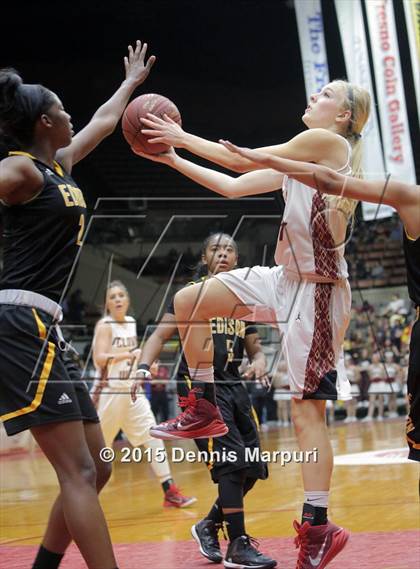 Thumbnail 1 in Clovis West vs. Edison (CIF Central - D1 Girls Final) photogallery.