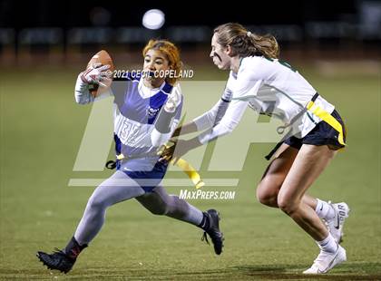 Thumbnail 3 in Marietta vs. Blessed Trinity (GHSA Flag-Football 7A Semifinal) photogallery.