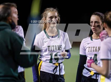 Thumbnail 1 in Marietta vs. Blessed Trinity (GHSA Flag-Football 7A Semifinal) photogallery.